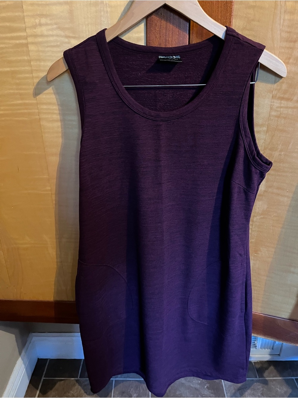32 Degrees Deep Plum Sleeveless Tank Dress